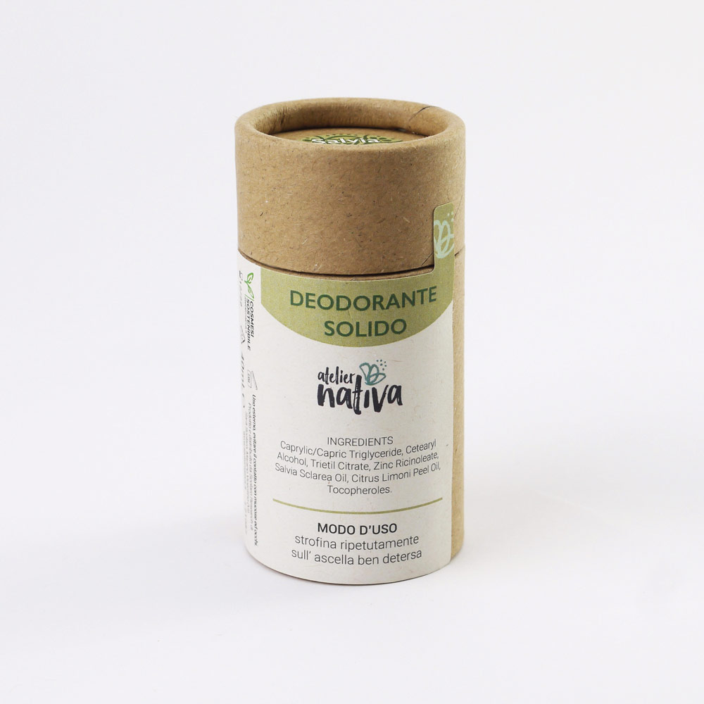 Aterlier Nativa – Deodorante solido BIO Salvia e Limone
