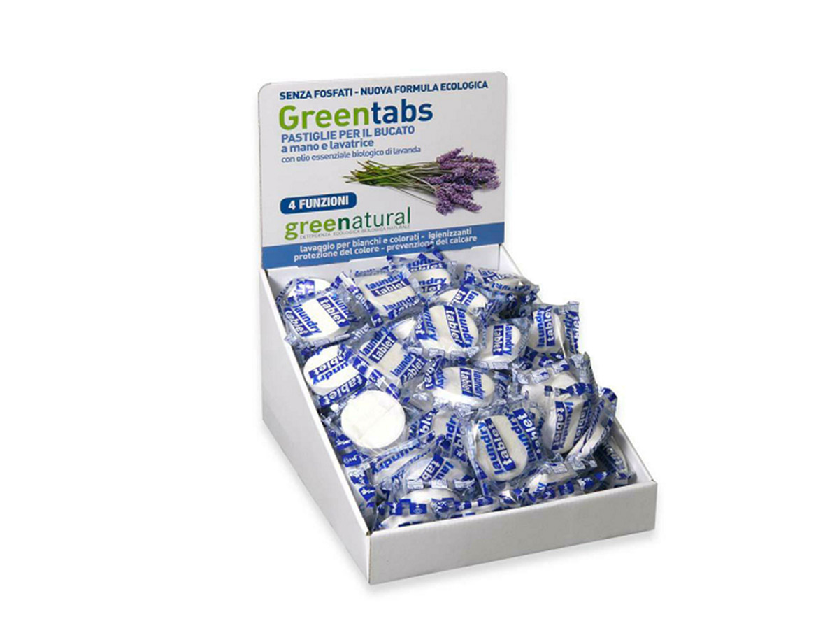 GreenNatural - GreenTabs Lavatrice Lavanda 1pz - Poropo