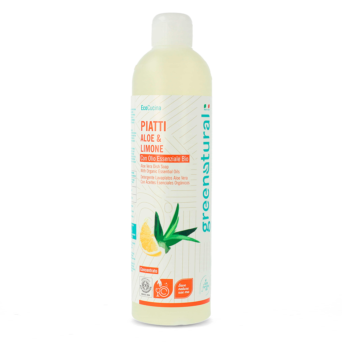 GreenNatural - Detersivo Piatti Liquido Bio Aloe&Limone