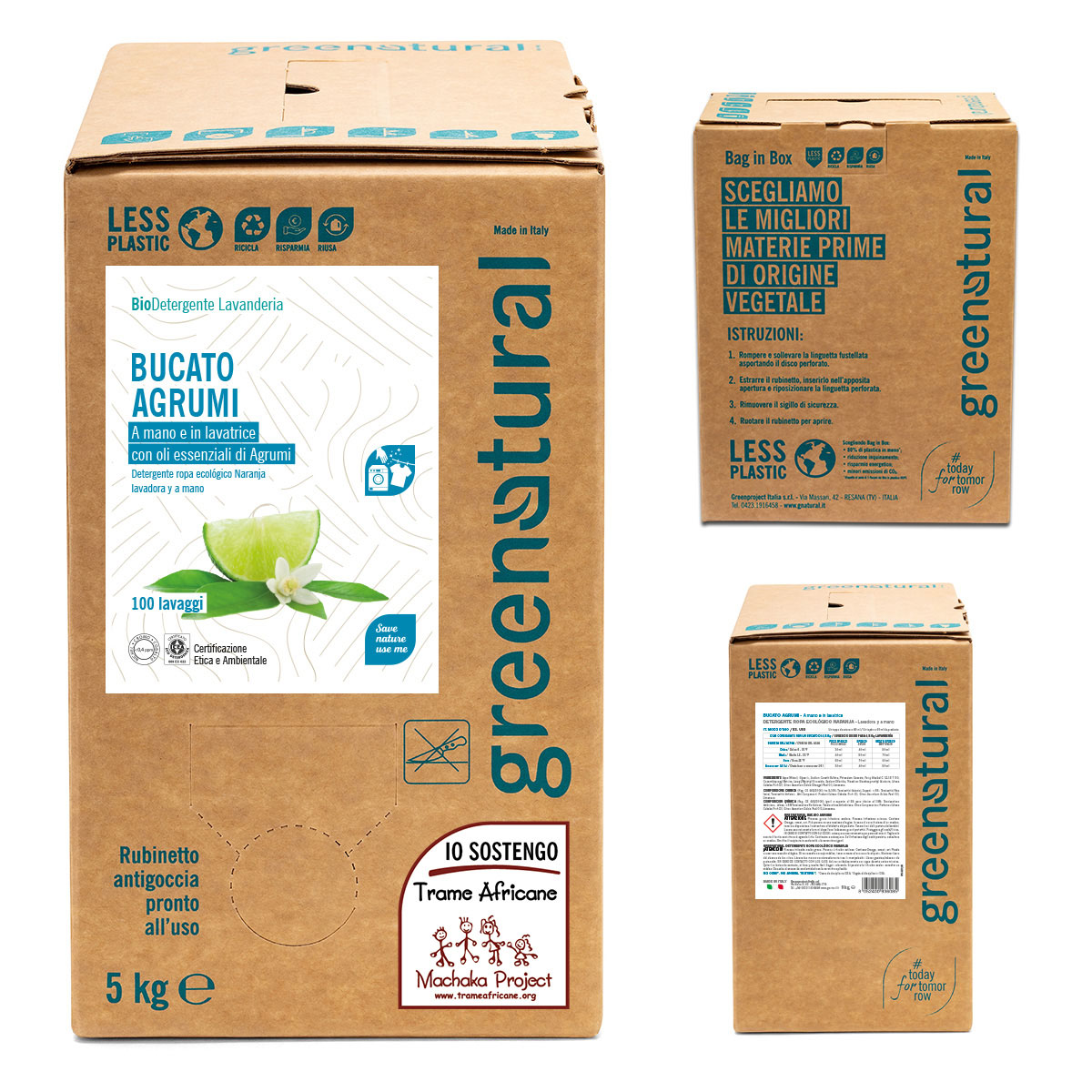 Box risparmio 5kg – Green Natural – Bucato Agrumi