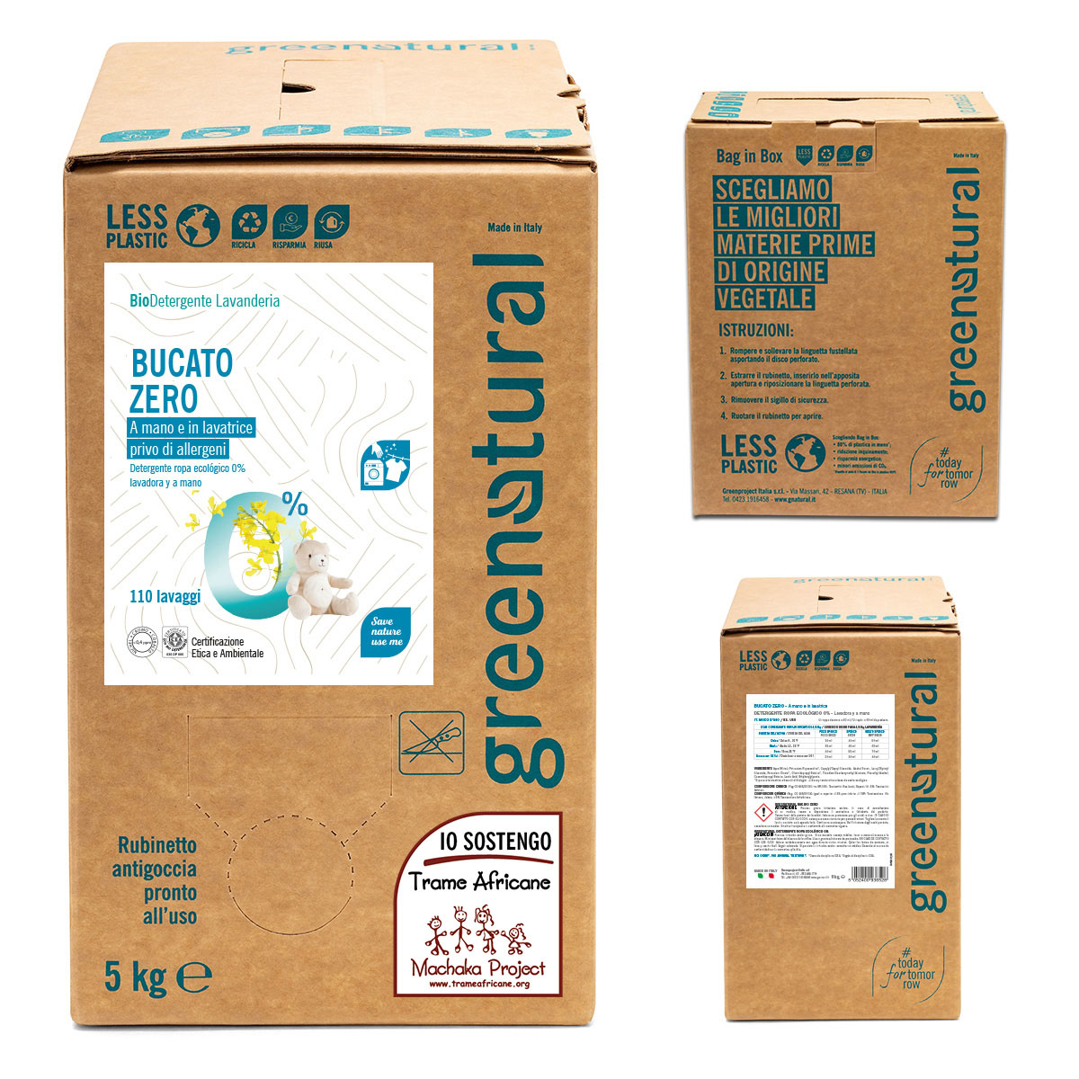 Box Risparmio 5kg GreenNatural – Bucato a Mano e Lavatrice Zero